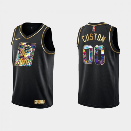 Muški NBA Dres Phoenix Suns   Personalizirani Nike 2021-2022 Crno Golden Edition 75th Anniversary Diamond Swingman